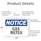 Signmission Gas Meter, 24 in W x Rectangle, Aluminum OS-2PACK-NS-A-1824-L-13014 - alternate 7